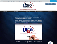 Tablet Screenshot of ixeo.fr